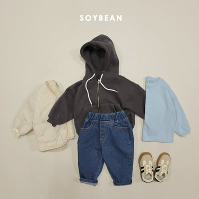 Soybean50｜(75cm-118cm) 寬鬆磨毛素面上衣13