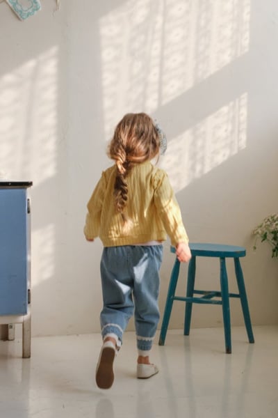 FLO34｜(75-140) 3色滾邊小蕾絲開襟外套14