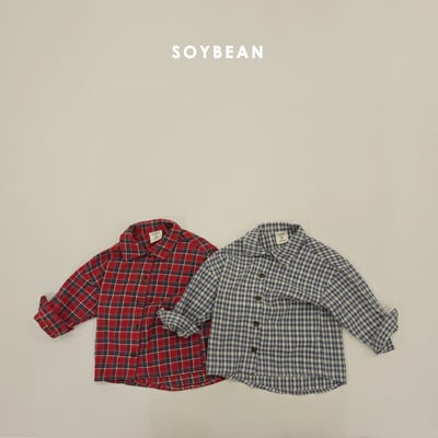 Soybean40｜(75cm-118cm) 格紋襯衫1