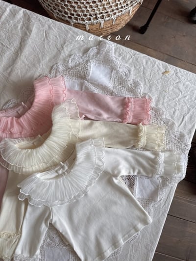 Marron08｜(1y-6y) 層次花瓣領袖上衣13