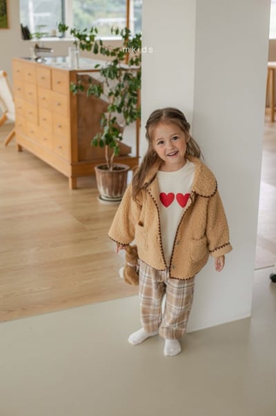 M-KIDS42｜(65-115cm) 2色愛心印花休閒上衣8