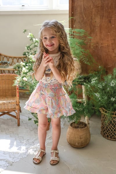 FLO24｜(75-140) 蛋糕荷葉邊上衣7