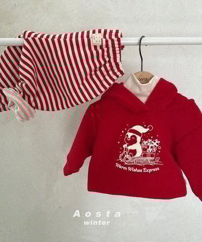 AOSTA27｜(6m-5y) 冬季企鵝印花連帽休閒上衣17