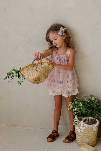 FLO10｜(75-140) 花邊鏤空細肩衣13