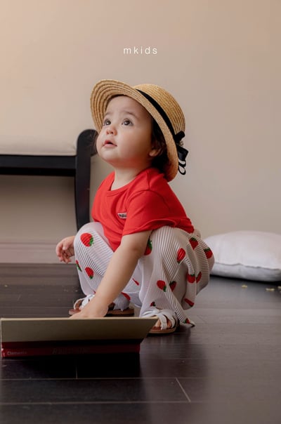 M-KIDS03｜(65-115cm) 印花輕便長褲10