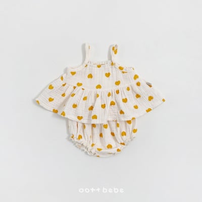 Oottbebe11｜(0m-12m)  棉麻吊帶套裝8