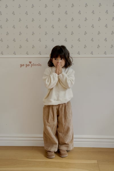 GO03｜(70-120) 絨毛可可色寬褲4