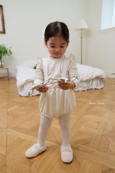 bebe nine51 (55cm-85cm) 2色壓紋吊帶包屁褲3