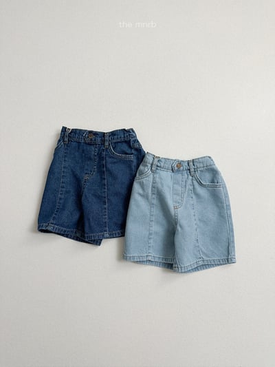 MiniRobe23｜(70-110) 壓紋牛仔短褲10