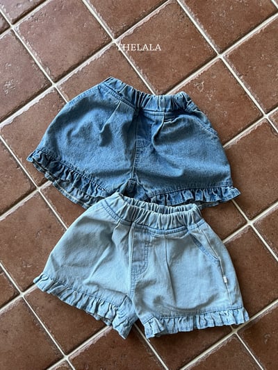 thelala17｜ (70-115) 荷葉邊牛仔短褲8