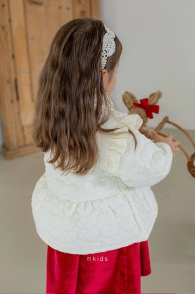 M-KIDS24｜(65-115cm) 2色絎縫愛心傘狀外套9