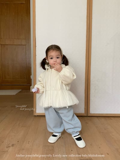 JE 661｜(80-110cm)  絨毛蕾絲束腳褲17