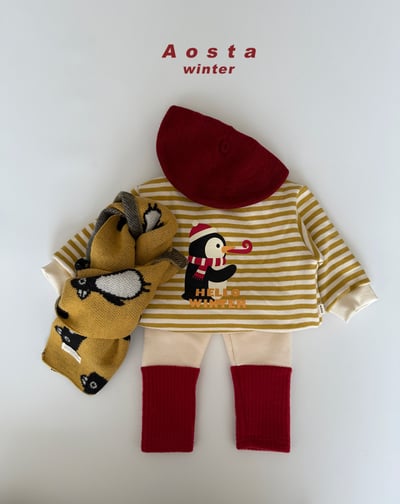 AOSTA44｜(6m-5y) 企鵝印花休閒上衣11