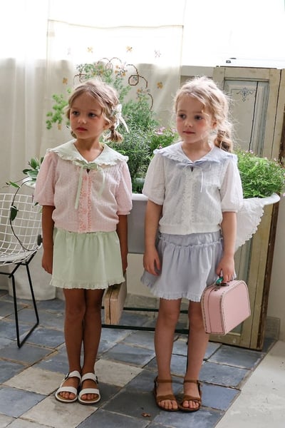 FLO38｜(75-140) 花邊波浪褲裙16