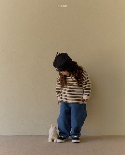 Lindo51｜(80cm-125cm) 多條紋休閒上衣16