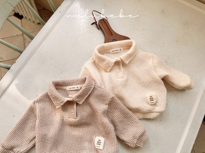 Valubebe17｜(65-90) 針織有領上衣12