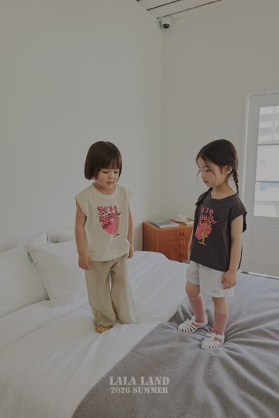 lala land56｜(75-120cm) 2色美式小兔印花背心7