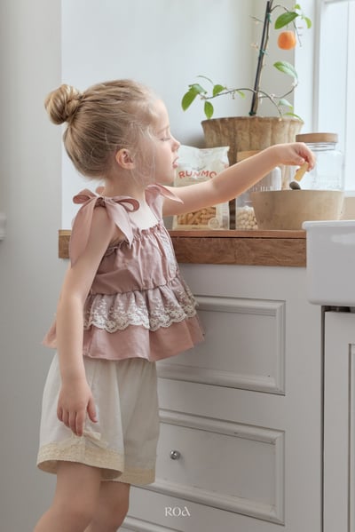 ROA32｜(6m-18m) 2色蕾絲滾邊短褲8