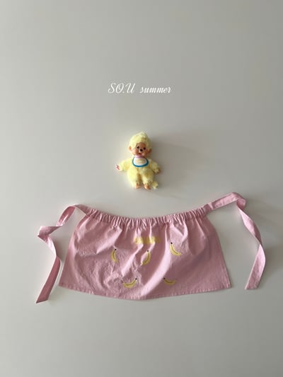 SO.U06｜(6m-4y) 印花粉紅圍裙8