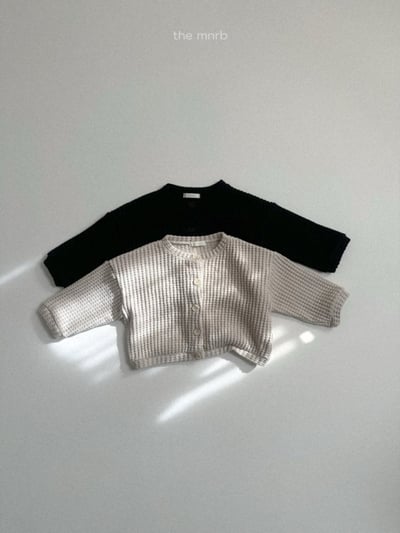 MiniRobe19｜(70-110) 華夫格開襟外套8