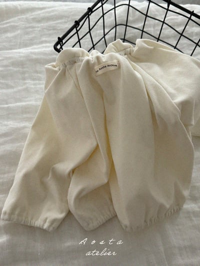 AOSTA52｜(6m-5y) 簡約縮口上衣9