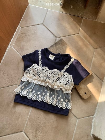 Bebe holic44｜(3m-18m) 背心蕾絲上衣8