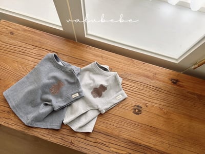 Valubebe 65｜(65-90cm) 小熊捲袖上衣2