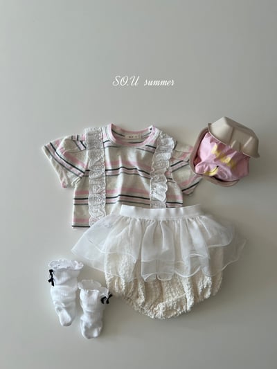 SO.U04｜(6m-4y)  蝴蝶結薄紗層次圍裙11
