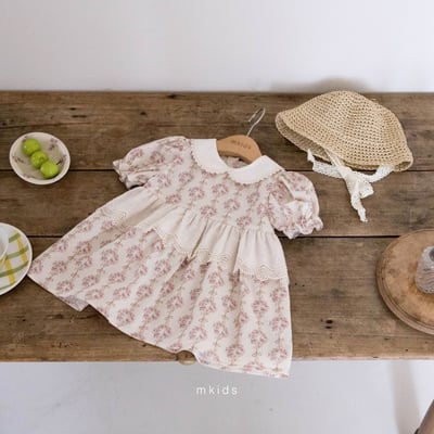 M-KIDS46｜(65-115cm) 蕾絲綁帶草帽8