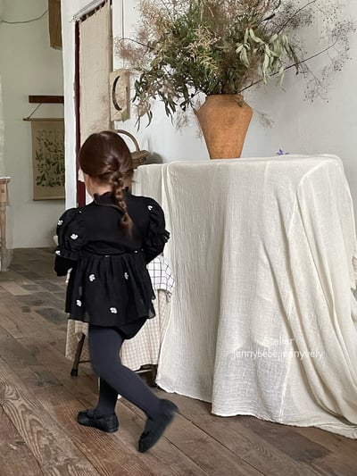 JE573｜(66-90cm) 赫本風公主袖包屁衣22