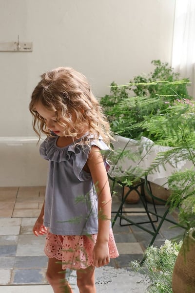 FLO35｜(75-140) 荷葉波浪領上衣21