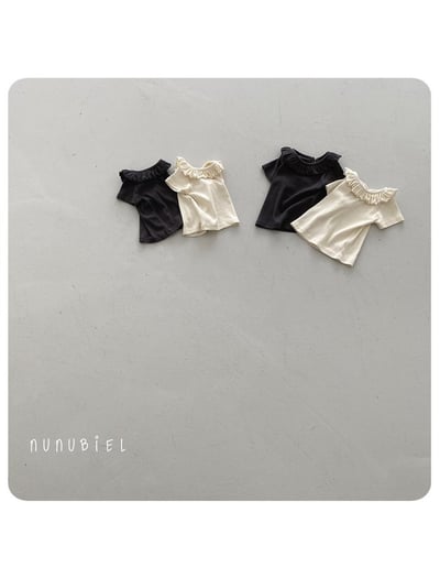 NUNU BIEL30｜(65-115cm) 荷葉邊圓領上衣3