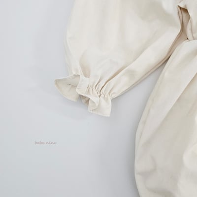 bebe nine11 (65-90) 2色荷葉蕾絲領連身衣16