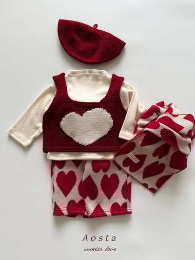 AOSTA16｜(1y-5y) 冬季針織印花短板背心12