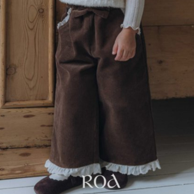 ROA27｜(80cm-120cm) 2色蝴蝶結直筒長褲20