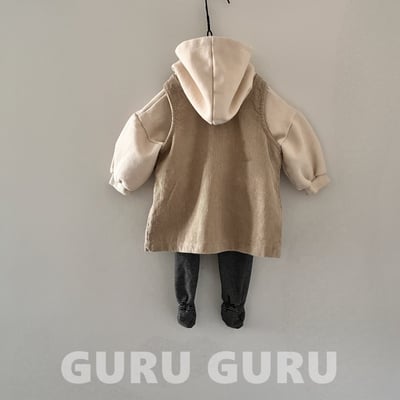 GURU GURU24｜(6m-24m) 2色燈芯絨口袋背心佯裝6