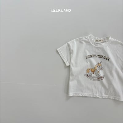 lala land81｜(75-120cm) 2色木馬印花上衣16