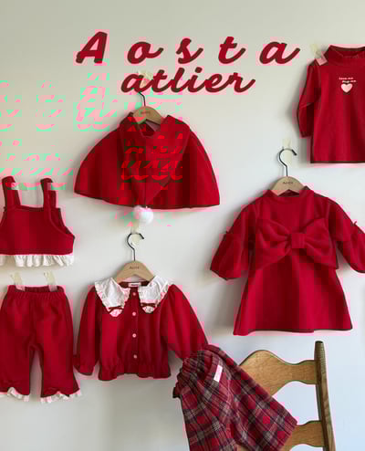 AOSTA25｜(6m-5y) 蕾絲荷葉翻領縮口襯衫19