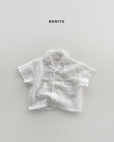 Bonito19｜(75cm-125cm) 透氣亞麻襯衫上衣1