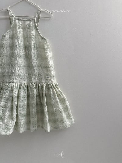 Atomeme12｜(70-110) 格紋棉麻洋裝7