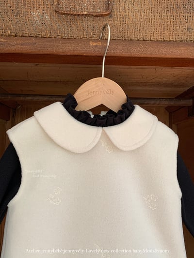 JE625｜(80cm-110cm) 玫瑰刺绣背心連身裙9