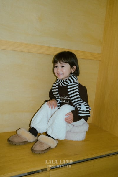 lala land47｜(free) 2色條紋保暖圍巾5