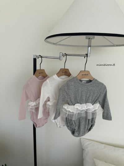 Bloom.b40｜(0m-18m) 蕾絲裙擺包屁衣12