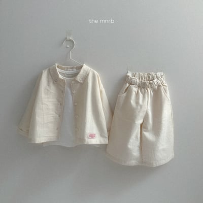 MiniRobe22｜(70cm-110cm)kids 2色素色口袋直筒寬庫11