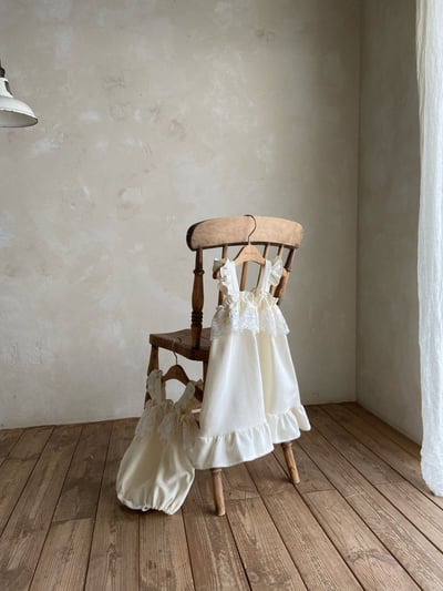 Anne Shirley08｜(1y-5y) 1色荷葉蕾絲無袖洋裝3