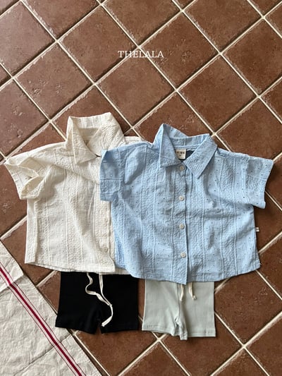 thelala37｜ (70-115-mom) 壓花親子襯衫8