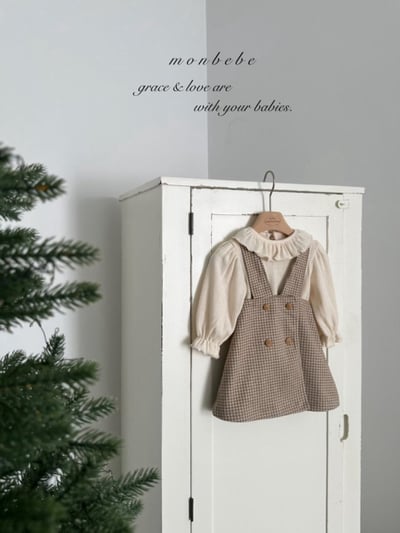 MONBEBE09｜(1y-8y) 荷葉領縮口袖上衣4