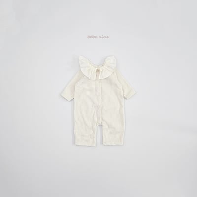 bebe nine52 (55cm-85cm) 2色荷葉翻領滾邊連身衣8