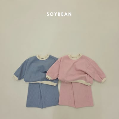 Soybean29｜(75cm-118cm) 撞色針織套裝1