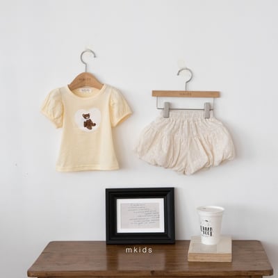 M-KIDS17｜(65-115cm) 印花泡泡短褲3